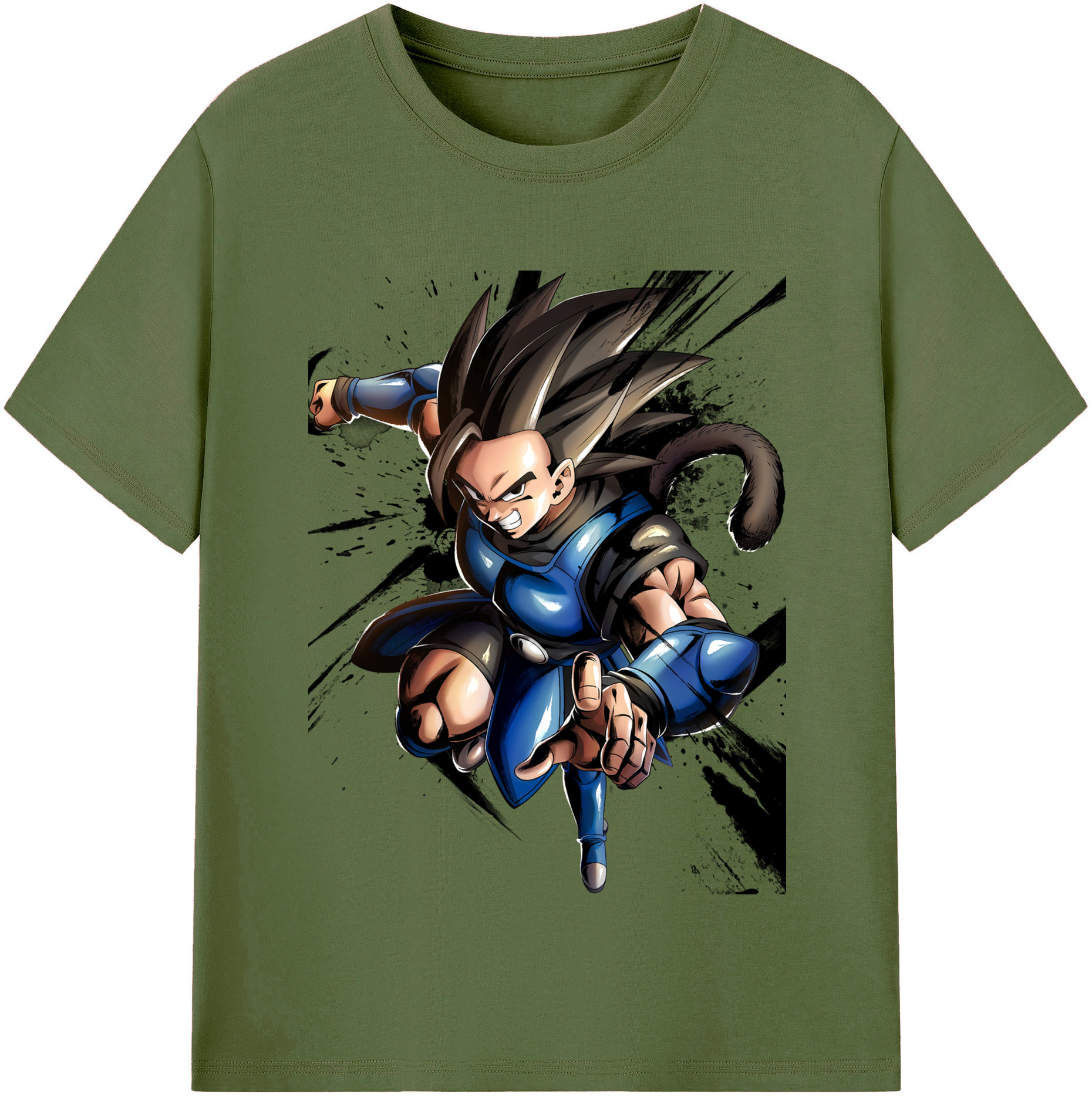 （画像用） ドラゴンボール ベジータ四世（Bejīta Yonsei）DRAGON BALL Vegeta IV 綿100％半袖Tシャツ（フロントプリント）